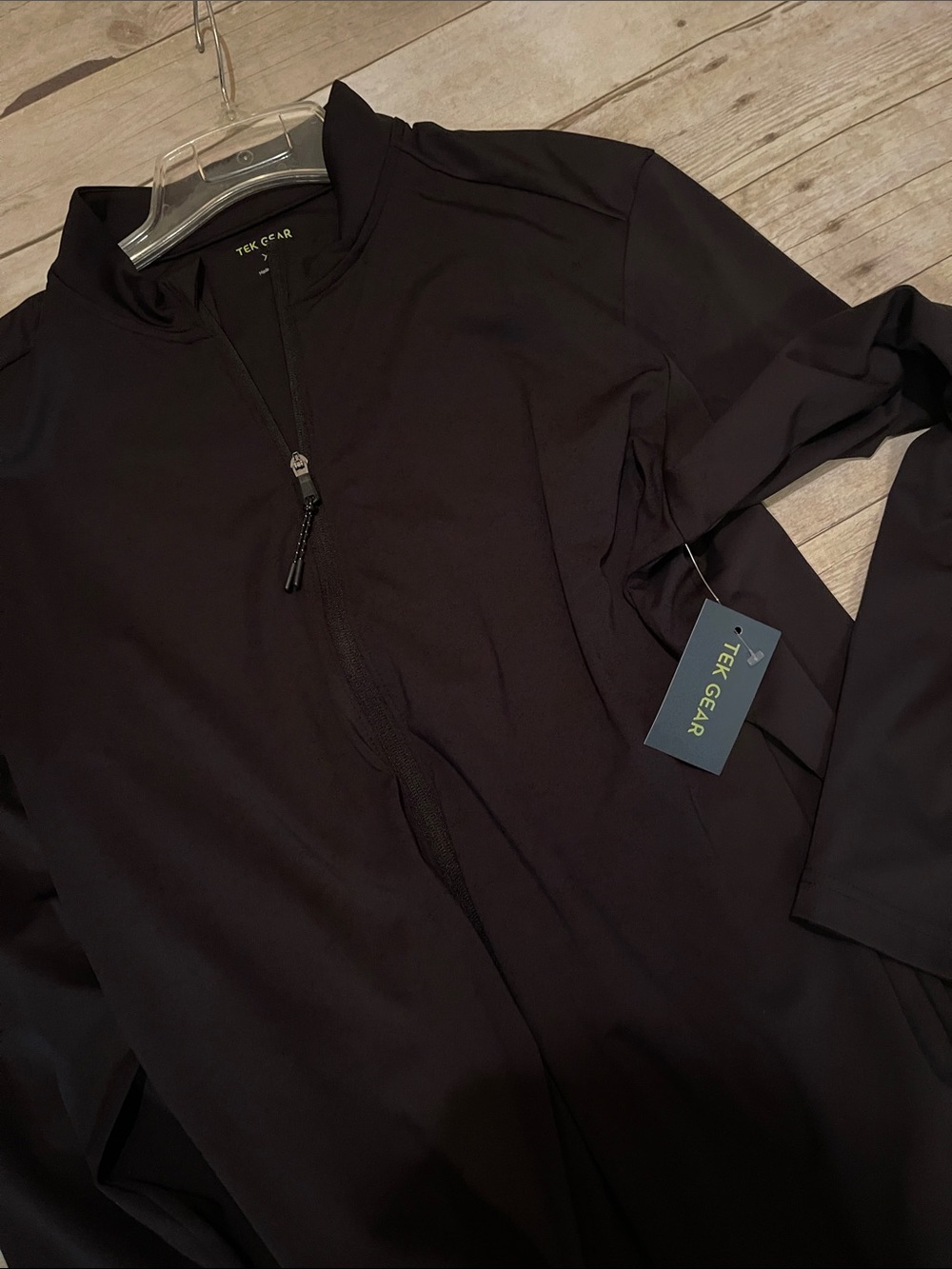 Men’s Tek Gear Full Zip Dry Tek Jacket Black Moisture Wicking XL - Picture 7 of 7